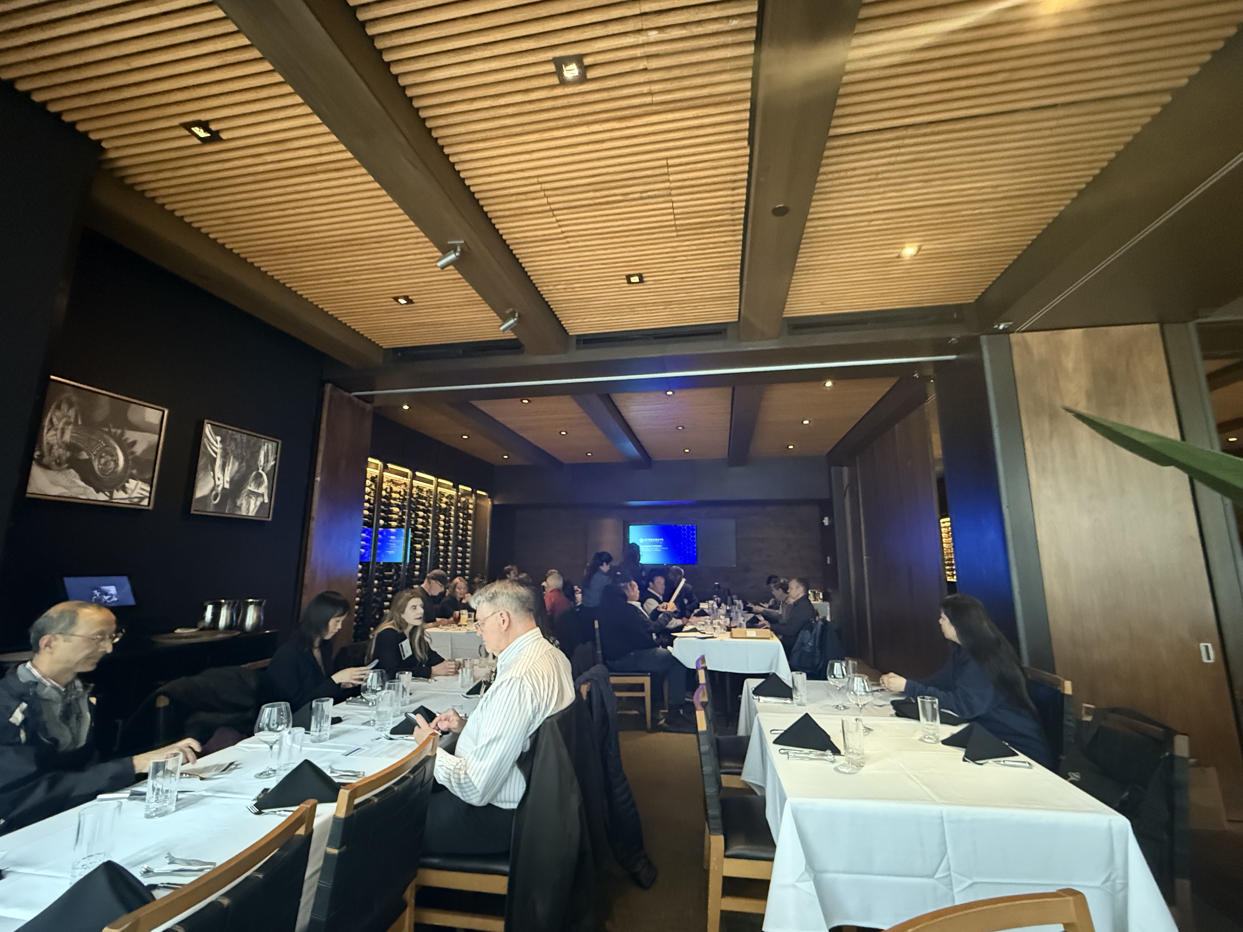 Private dining room investor event