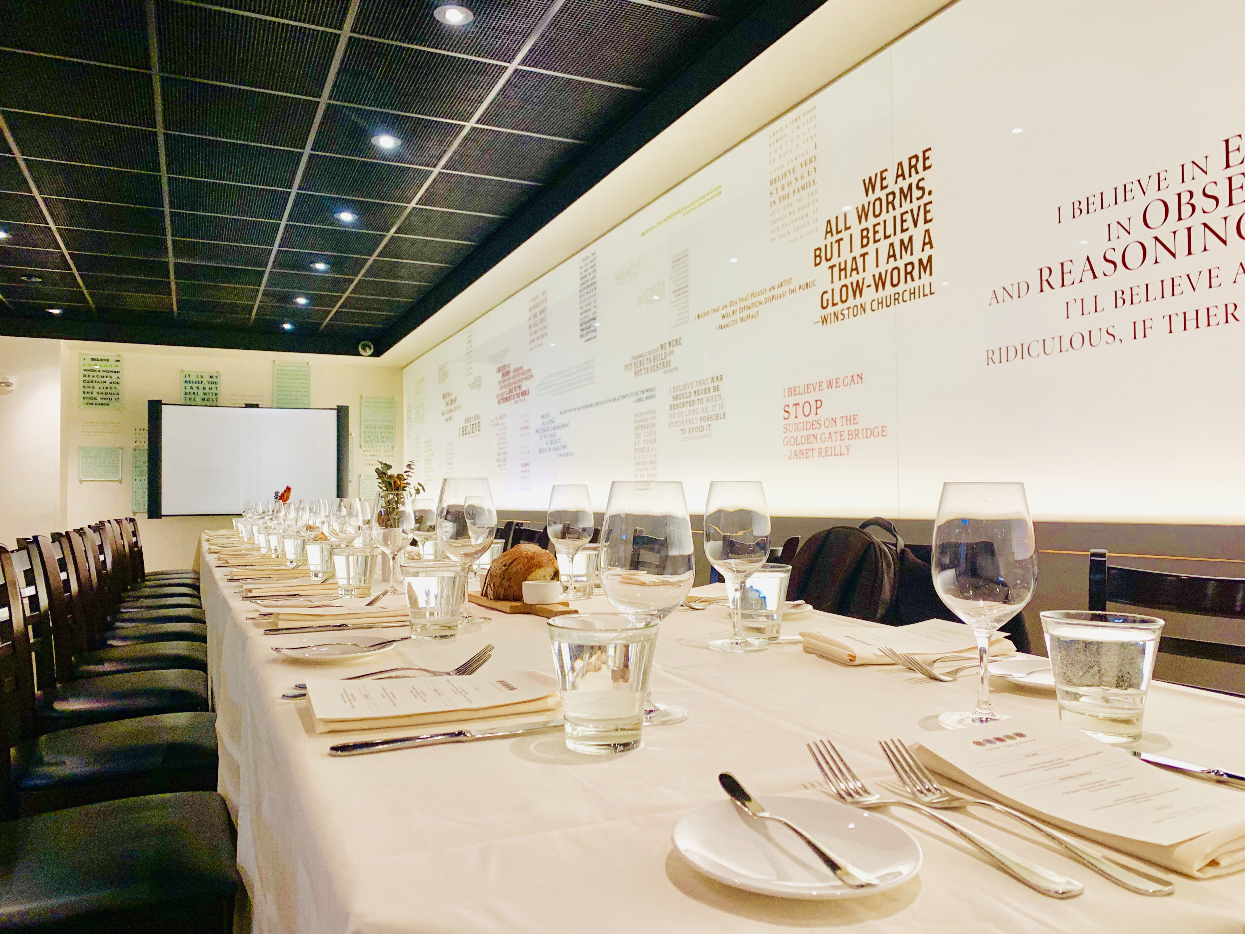 Investor luncheon event